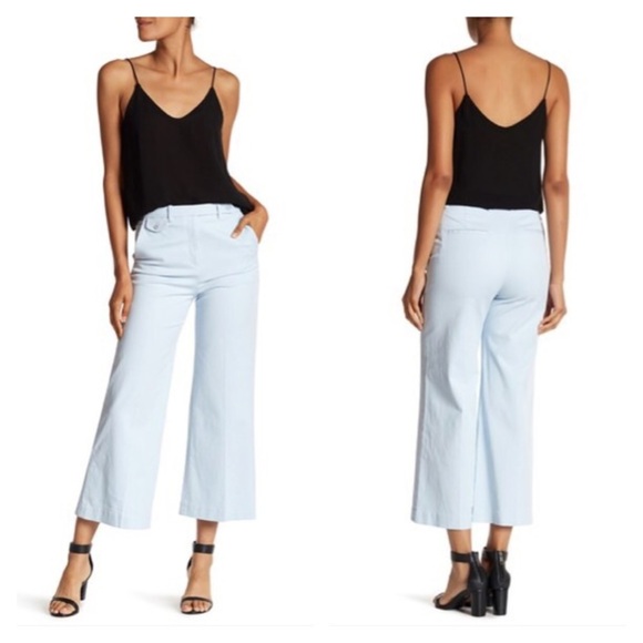 Theory Pants - NWT Theory Nadeema Relaxed Chino Pants 8 light blue capri